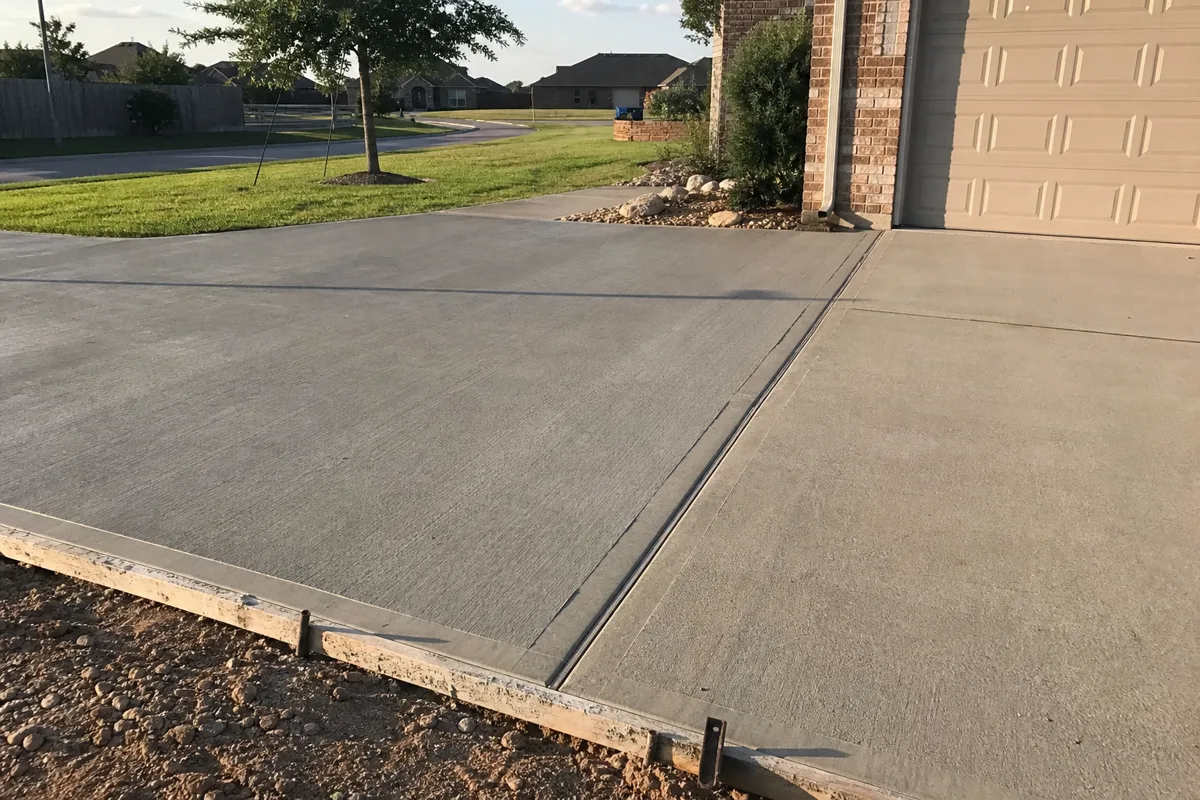 Heat, Sun, and Concrete Driveways in Atascocita at an Atascocita, Texas home