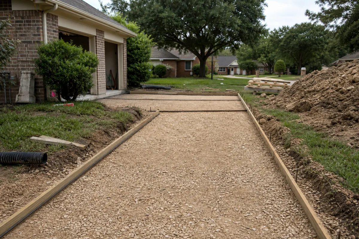 What Happens During Concrete Driveway Replacement? at an Atascocita, Texas home