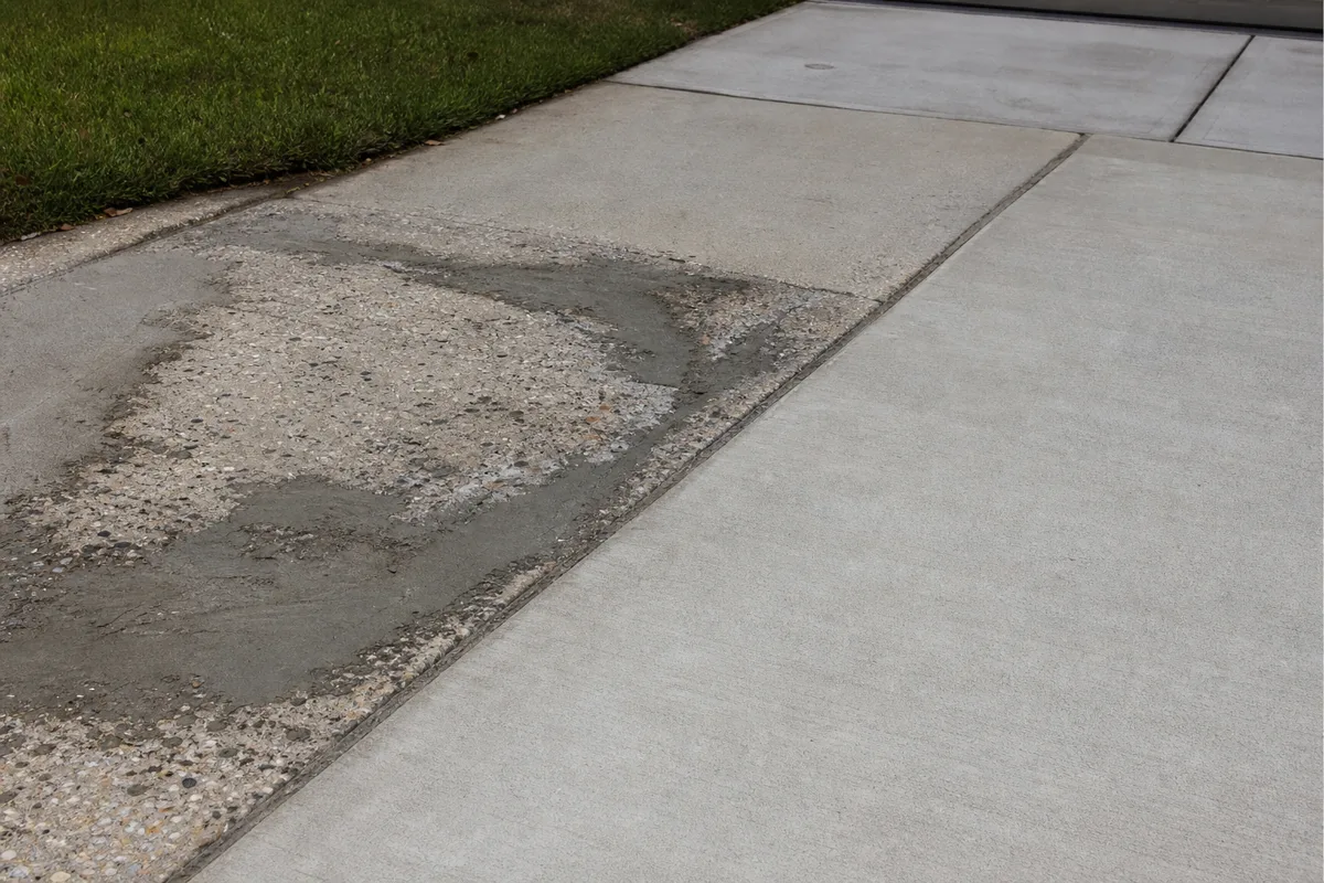 Concrete Repair vs. Cosmetic Patching at an Atascocita, Texas home