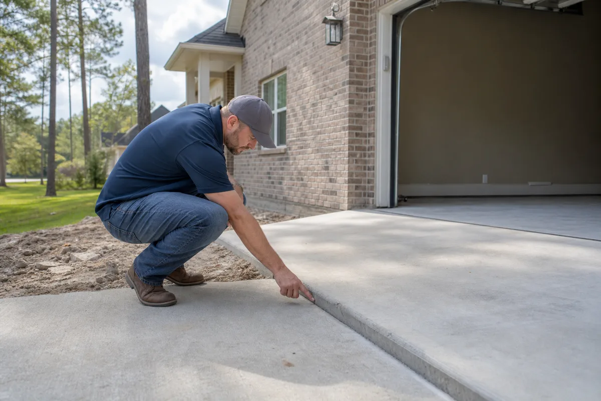 Driveway Safety Check for Atascocita Households at an Atascocita, Texas home