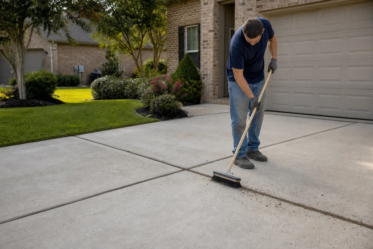 Driveway Maintenance Checklist for Atascocita Homes at an Atascocita, Texas home