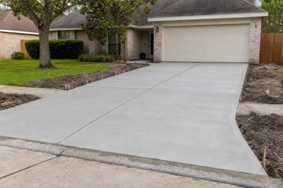 New Driveway Layout Ideas for Atascocita Properties at an Atascocita, Texas home